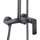 Душова система для душу Qtap Slavonice на два споживача QTSLA110GMB45913 Gunmetal Black PVD3