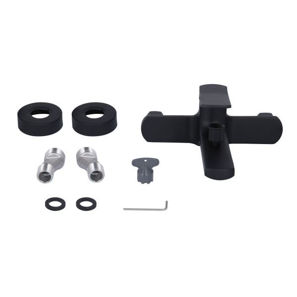 Змішувач для ванни Qtap Slavonice QTSLA259BLM45918 Black Matt7