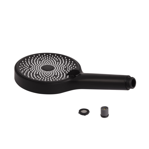Лійка для ручного душу Qtap Rucni D 130 мм округла QTRUC125BLM45953 Black Matt4
