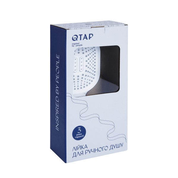 Лійка для ручного душу Qtap Rucni 140*110 мм QTRUC125CRM45960 Chrome5