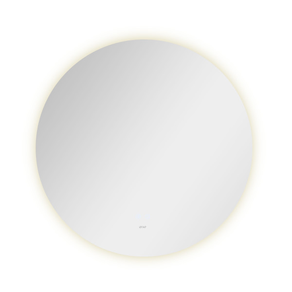 Дзеркало Qtap Taurus R600 з LED-підсвічуванням Touch, з антизапотіванням, з димером, рег. темп. кольору (3000-6500K) QT2478R6076