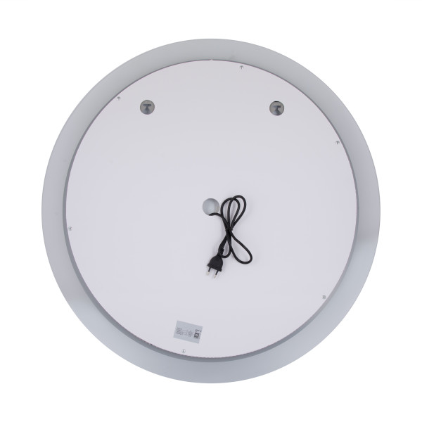 Дзеркало Qtap Taurus R600 з LED-підсвічуванням Touch, з антизапотіванням, з димером, рег. темп. кольору (3000-6500K) QT2478R6078