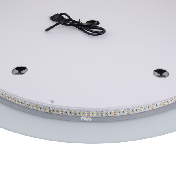 Дзеркало Qtap Taurus R600 з LED-підсвічуванням Touch, з антизапотіванням, з димером, рег. темп. кольору (3000-6500K) QT2478R6079
