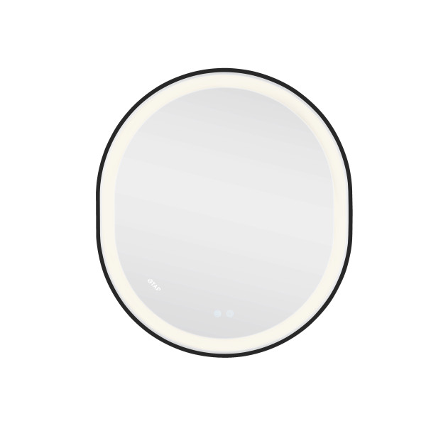 Зеркало Qtap Gemini 800х700 с LED-подсветкой Touch, с антизапотеванием, с диммером, рег. темп. цвета (3000-6500K) Reverse QT2578R8072B6
