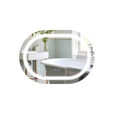 Зеркало Qtap Gemini 650х900 с LED-подсветкой Touch, с антизапотеванием, с диммером, рег. темп. цвета (3000-6500K) Reverse QT2578R65901