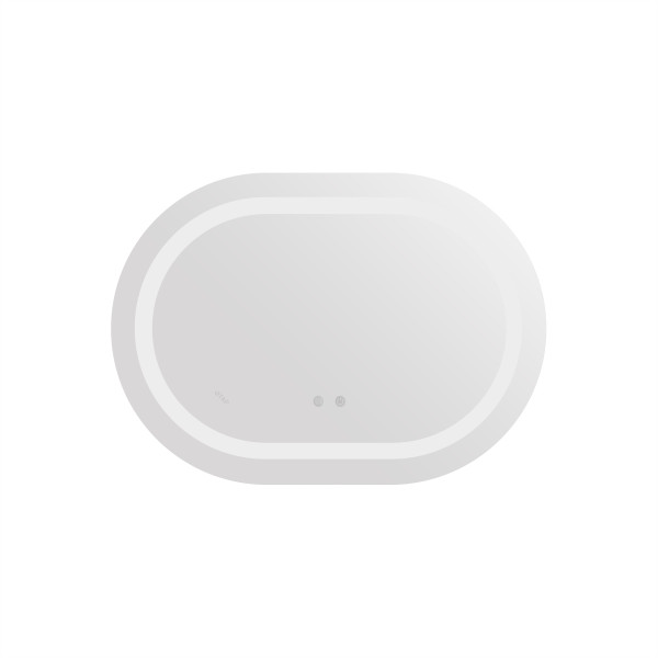 Дзеркало Qtap Gemini 600х800 з LED-підсвічуванням Touch, з антизапотіванням, з димером, рег. темп. кольору (3000-6500K) Reverse QT2578R60804