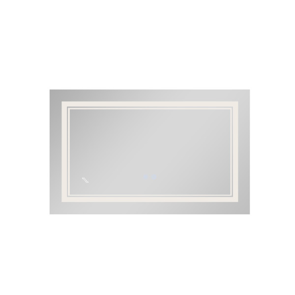 Зеркало Qtap Cardinal (CA1) 800х500 с LED-подсветкой Touch, с антизапотеванием, с диммером, рег. темп. цвета (3000-6500K) Reverse QT0478C50807