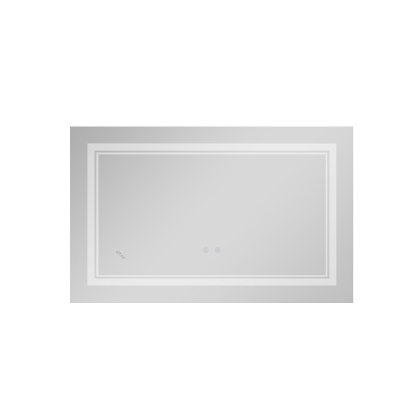Зеркало Qtap Cardinal (CA1) 700х500 с LED-подсветкой Touch, с антизапотеванием, с диммером, рег. темп. цвета (3000-6500K) QT0478C50704
