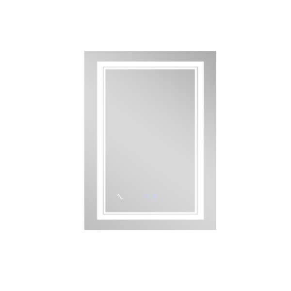 Дзеркало Qtap Cardinal 600х800 з LED-підсвічуванням Touch, з антизапотіванням, з димером, рег. темп. кольору (3000-6500K) QT0478C60805