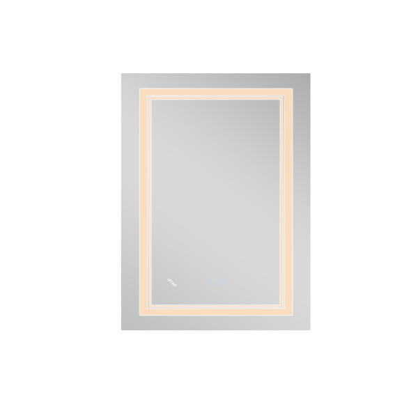 Дзеркало Qtap Cardinal 600х800 з LED-підсвічуванням Touch, з антизапотіванням, з димером, рег. темп. кольору (3000-6500K) QT0478C60806
