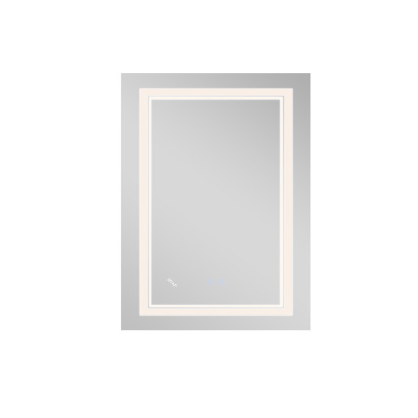 Дзеркало Qtap Cardinal 600х800 з LED-підсвічуванням Touch, з антизапотіванням, з димером, рег. темп. кольору (3000-6500K) QT0478C60807