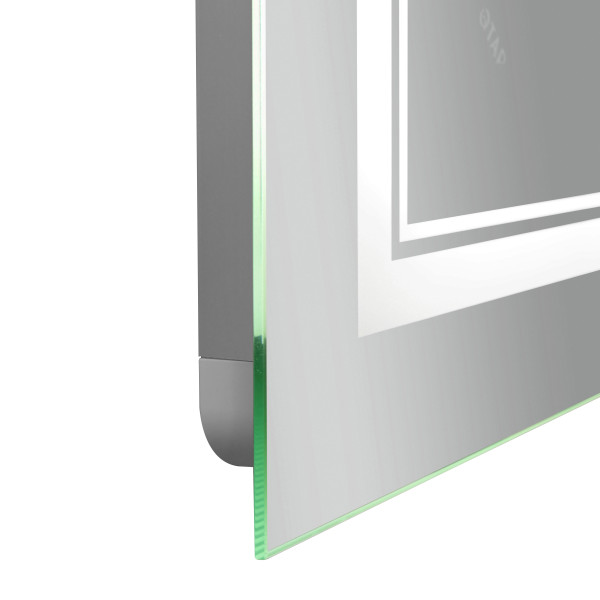 Дзеркало Qtap Cardinal 600х800 з LED-підсвічуванням Touch, з антизапотіванням, з димером, рег. темп. кольору (3000-6500K) QT0478C60809
