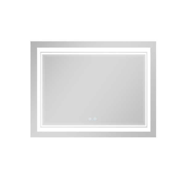 Зеркало Qtap Cardinal (CA1) 1000х800 с LED-подсветкой Touch, с антизапотеванием, с диммером, рег. темп. цвета (3000-6500K) QT0478C100805