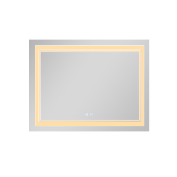 Зеркало Qtap Cardinal (CA1) 1000х800 с LED-подсветкой Touch, с антизапотеванием, с диммером, рег. темп. цвета (3000-6500K) QT0478C100806