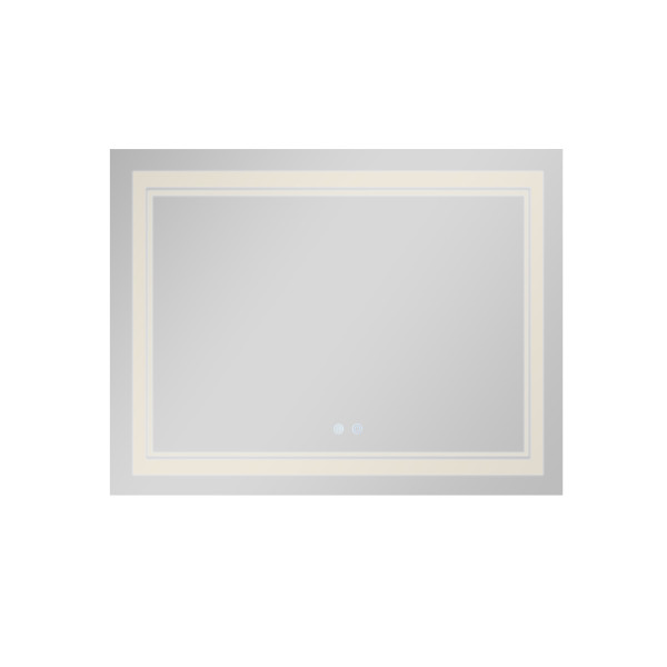 Зеркало Qtap Cardinal (CA1) 1000х800 с LED-подсветкой Touch, с антизапотеванием, с диммером, рег. темп. цвета (3000-6500K) QT0478C100807
