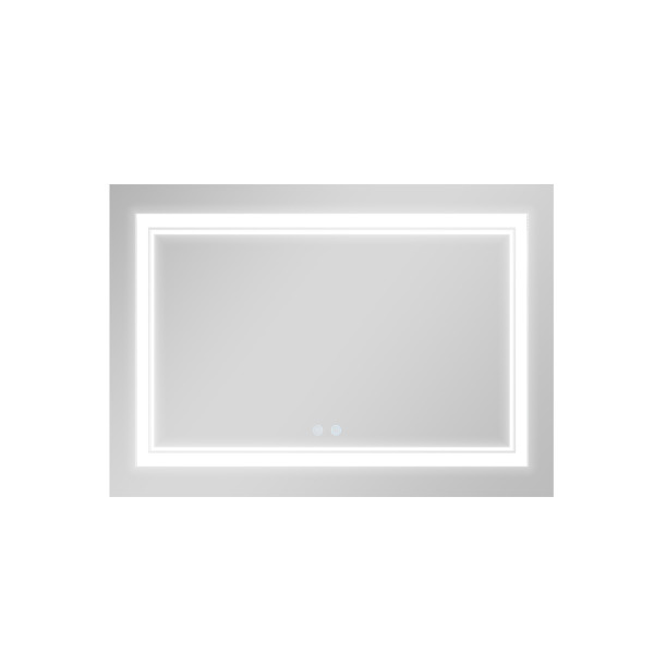 Зеркало Qtap Cardinal 1200х800 с LED-подсветкой Touch, с антизапотеванием, с диммером, рег. темп. цвета (3000-6500K) QT0478C120805