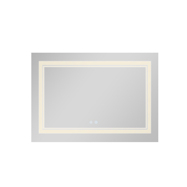Зеркало Qtap Cardinal 1200х800 с LED-подсветкой Touch, с антизапотеванием, с диммером, рег. темп. цвета (3000-6500K) QT0478C120807