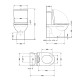 Унитаз напольный Qtap Scorpio Ultra Quiet безободковый с сиденьем Soft-Close MATT BLACK QT14226088AMB2