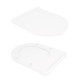 Унитаз напольный Qtap Virgo Ultra Quiet безободковый с сиденьем Soft-Close WHITE QT18226092AW8