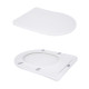 Унітаз підлоговий Qtap Grand Ultra Quiet безобідковий з сидінням Soft-close WHITE QT26228301W7