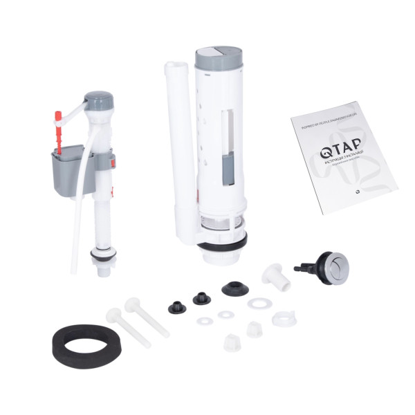 Унитаз-моноблок напольный Qtap Kolibri Ultra Quiet безободковый с сиденьем Soft-close WHITE QT10226380W8