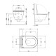Унитаз подвесной Qtap Robin Ultra Quiet безободковый с сиденьем Soft-close 520x365x365 мм WHITE2