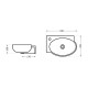 Раковина Qtap Leo 430x285x160 White QT11111008LW2
