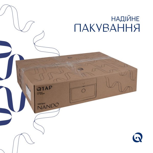 Раковина Qtap Nando LT 610х420х140 White QT12116146W7