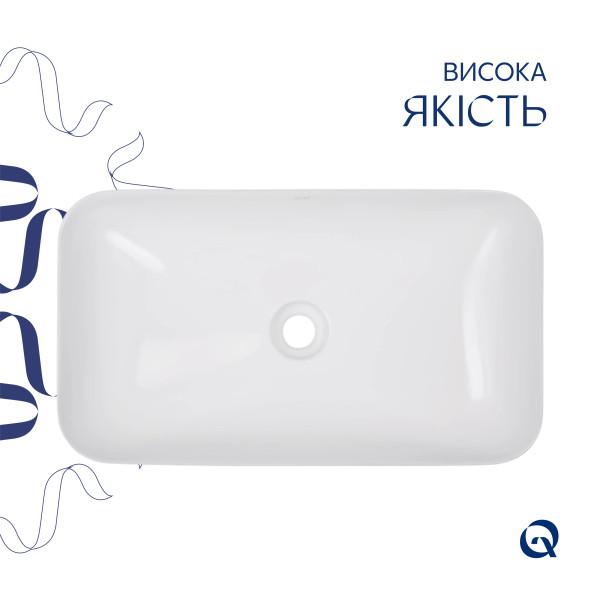 Раковина-чаша Qtap Tern 610x350x135 White QT17118140W5