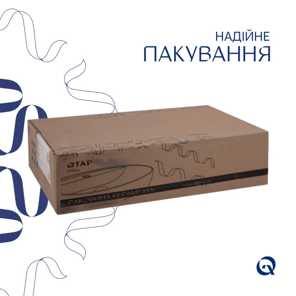 Раковина Qtap Scorpio 615х390х150 White QT1411K491WN6