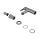Змішувач для раковини Brinex Pure 001F низький  Nickel BRIPUR001FNKL4