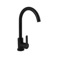Смеситель для кухни Brinex Pure 015F U-образный  Black Matt BRIPUR015FBLM1