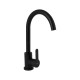 Смеситель для кухни Brinex Pure 015F U-образный  Black Matt BRIPUR015FBLM1