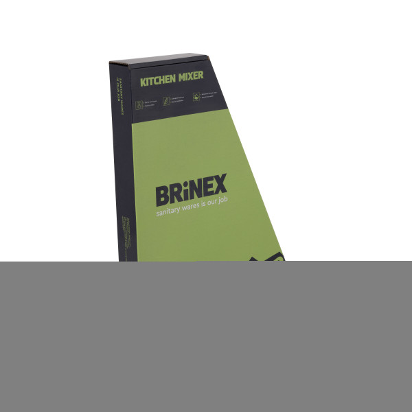 Смеситель для кухни U-образный Brinex Pure 015F U-образный  Chrome BRIPUR015FCRM7
