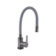 Змішувач для кухні Brinex Pure 015F3 з гнучким виливом   Graphite/Grey BRIPUR015F3GRG1
