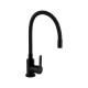 Змішувач для кухні Brinex Pure 015F3 з гнучким виливом   Black Matt BRIPUR015F3BLM1