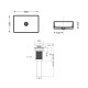 Комплект Qtap Tern: Раковина накладная прямоугольная 480х370х135 мм White + Донный клапан PU022