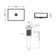 Комплект Qtap Tern: Раковина накладная прямоугольная 610x350x135 мм WHITE + Донный клапан PU022