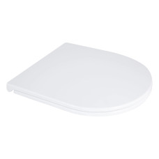 Qtap Сиденье для унитаза напольного (Dove) 425×363×30 мм, White, с микролифтом Slim Duroplast, Quick Release QT06228380BW31