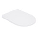 Qtap Сиденье для унитаза  (Robin 520,660, Scorpio 520,660) 460x362x50 мм, White, с микролифтом, Slim Duroplast, Quick Release QTSC179W473511