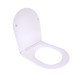 Qtap Сиденье для унитаза  (Robin 520,660, Scorpio 520,660) 460x362x50 мм, White, с микролифтом, Slim Duroplast, Quick Release QTSC179W473513