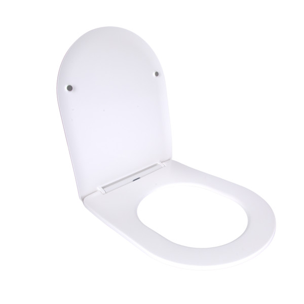 Сидіння для унітаза підлогового (Grand) 560×363×30 мм, White, з мікроліфтом, Slim Duroplast, Quick Release QT26228301W3 Qtap4