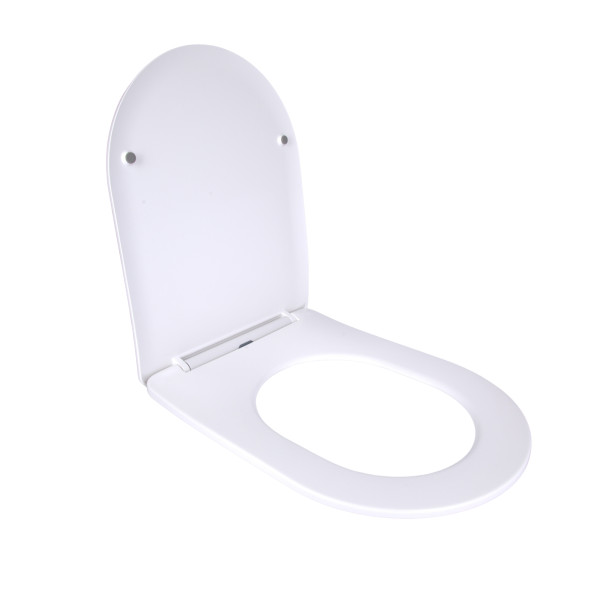 Qtap Сиденье для унитаза напольного (Vlasta) 560×363×30 мм, White, с микролифтом, Slim Duroplast, Quick Release QT28228300W34