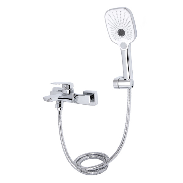 Змішувач для ванни Qtap Tern (c душевым гарнитуром) QTTER259CRM47586 Chrome4