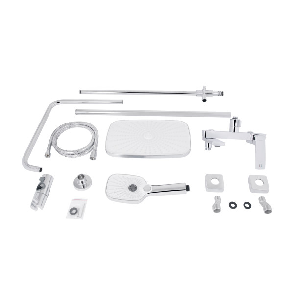 Душова система універсальна Qtap Tern на три споживача (з виливом) QTTER1112CRM47592 Chrome9