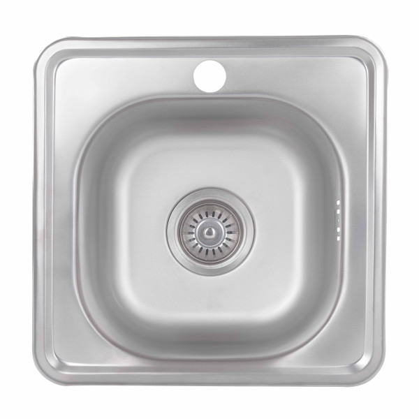 Кухонна мийка Brinex 3838 0,6 мм Satin (BRIN3835SAT06)1
