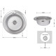 Кухонная мойка Brinex 510-D 0,8 мм Satin (BRIN510SAT08)2