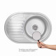 Кухонная мойка Brinex 7750 0,8 мм Micro Decor (BRIN7750MDEC08)3