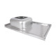 Кухонна мийка Brinex 5080-L 0,6 мм Satin (BRIN5080LSAT06)5