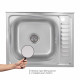 Кухонна мийка Brinex 6050-L 0,6 мм Satin (BRIN6050LSAT06)3